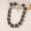 Minimalist Personality Multi Layer Handmade Geometric Colorful Square Beaded Bohemian Necklace Women Fashion Jewelry