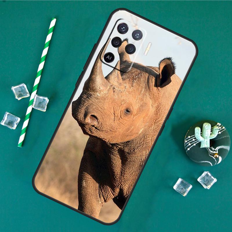 

Чехол Животное Носорог Для Oppo A40 A60 A80 A16 A76 A96 A18 A38 A58 A78 A98 A91 A15 A17 A74 A94 A54 A57S Обложка OPPO A57 5G