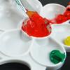Easy Clean Children's Painting Palette Painting Dish Reusable Plastic Color Mixing Tray Art Tool For Home School Use