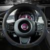 Чехол на руль автомобиля из микрофибры и кожи для Fiat 500 2007- 500e   500L 2014-2018 500X 2015- Автоаксессуары