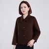 Fengxun Women's Short Double-Faced 100% Wool Coat