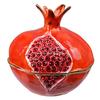FJ FENGZHIJIE Pomegranate Fruit Figurine, Decorative Trinket Box with Golden Crystal Enamel, Indoor Table Decoration, Gift for Women and Men