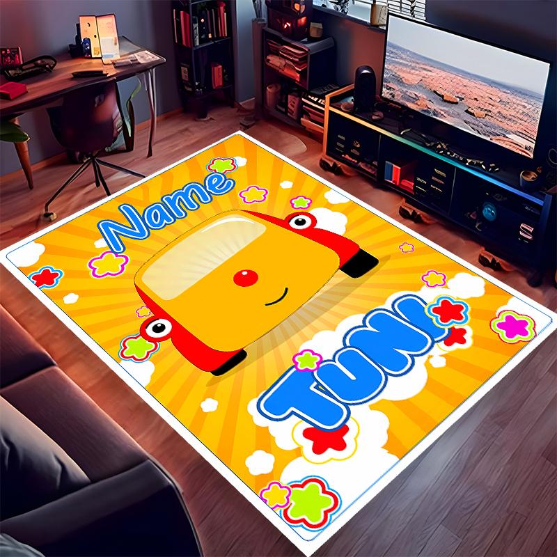 Custom Personalization Plim Plim Print Area Rug - Soft, Washable Non-Slip Indoor Mat,Living Room,Home&Office Decorative Rug