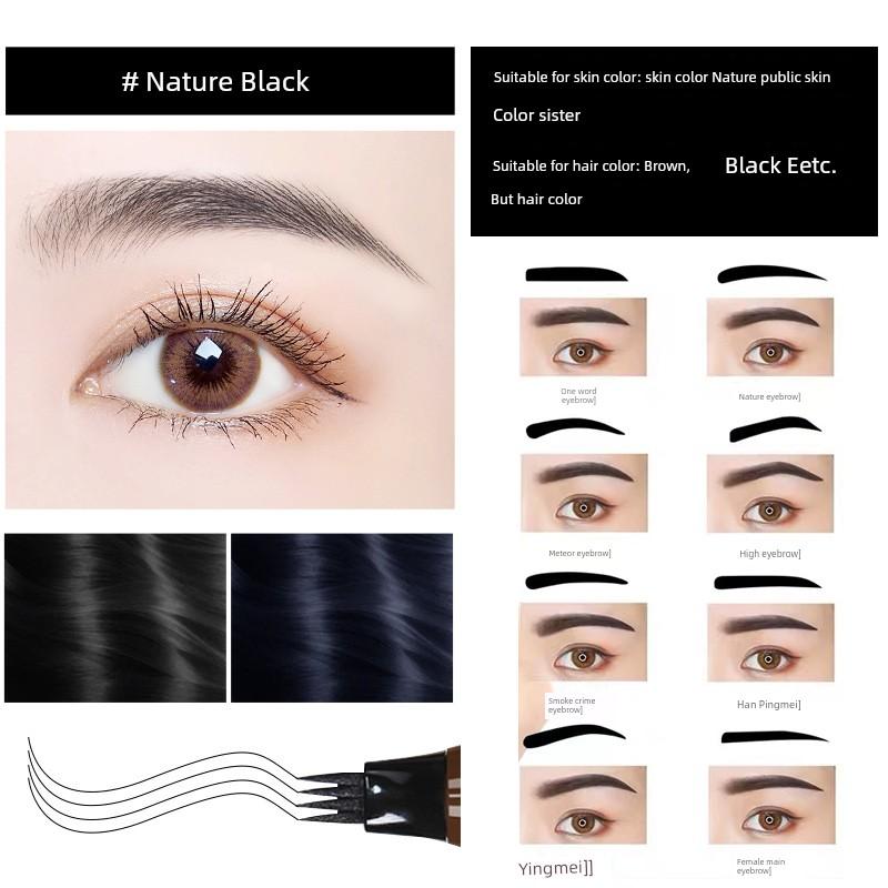 Eyebrow Shaping Tool for Women, Eyebrow Stickers, Beginner-Friendly, Lazy-Friendly, Four-Pronged Eyebrow Pencil, Integrated Shaping Eyebrow Stickers