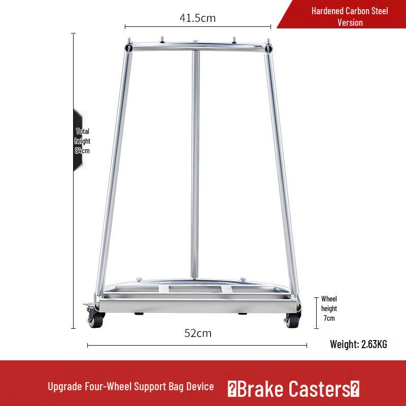 Agricultural Grain Bag Holder with Universal Wheels