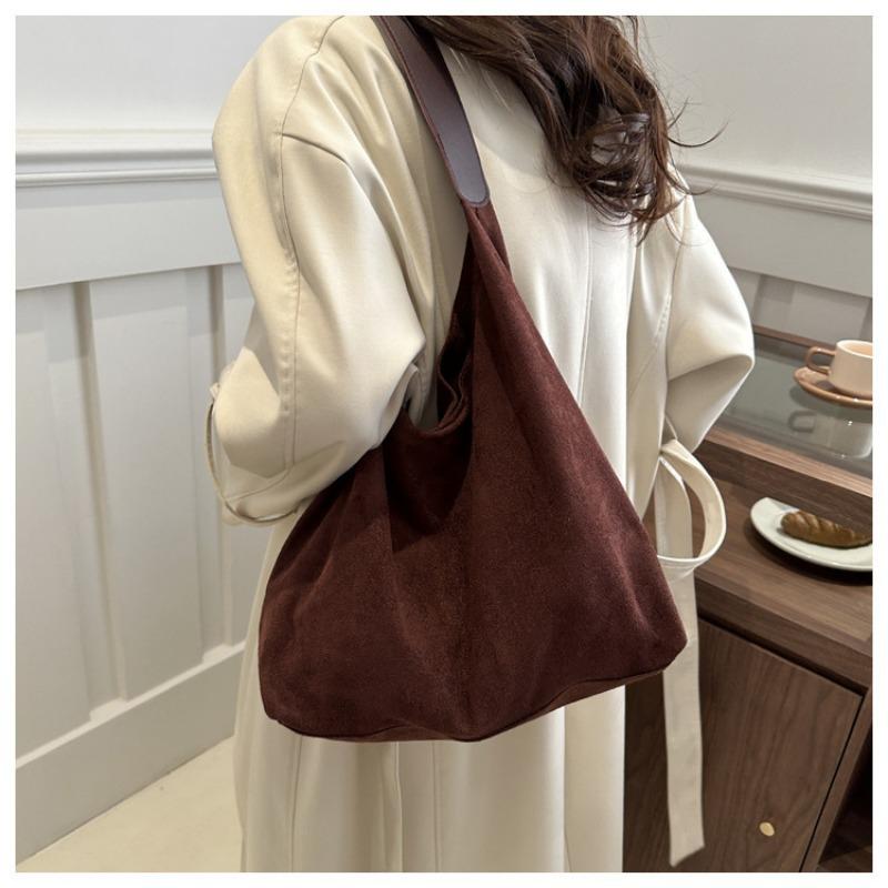 Women Fashion Large Capacity Simple Casual Tote Shoulder Handbag