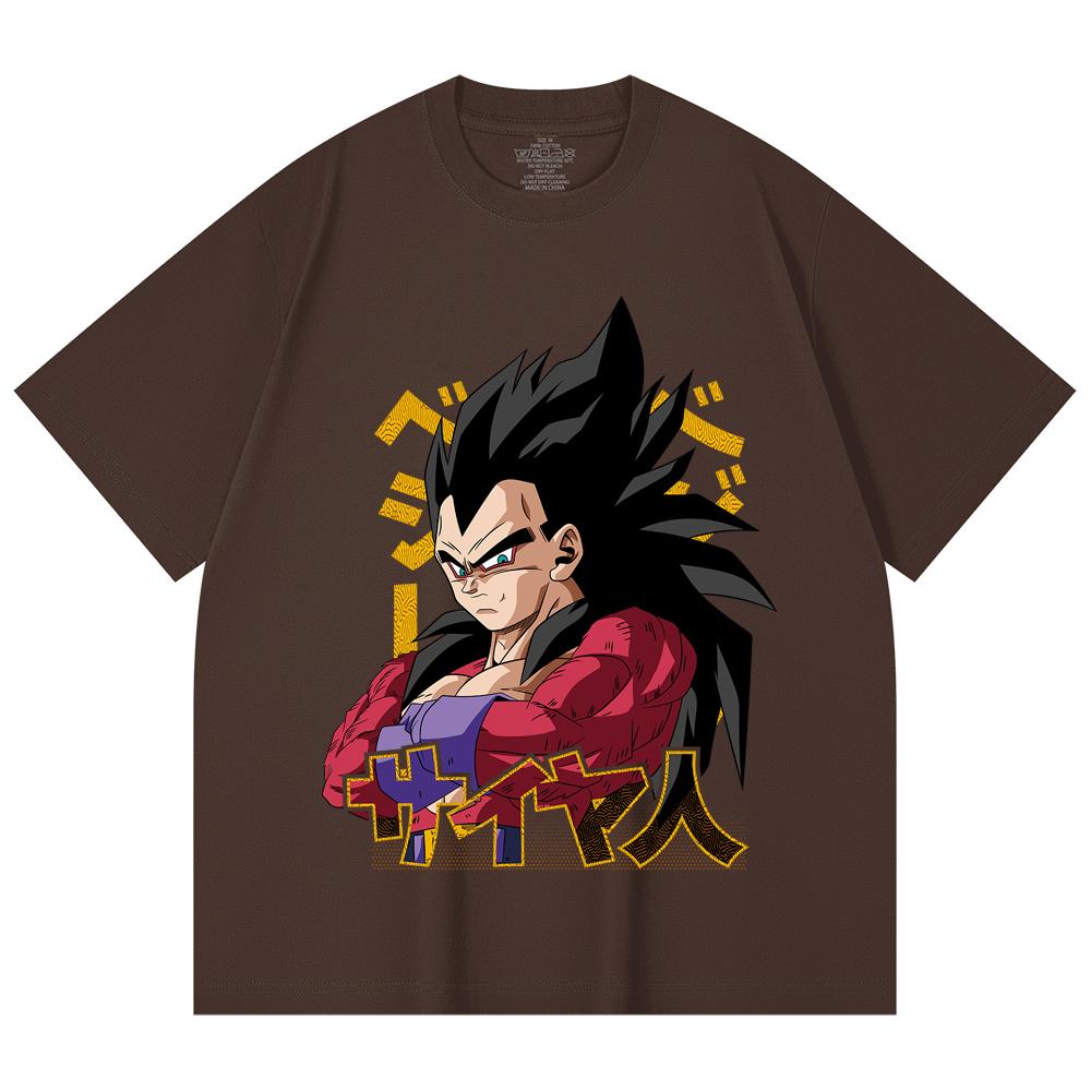 230 Gsm 100% Cotton Dragon Ball V18 Goku Print Unisex Heavy Cotton T Shirt