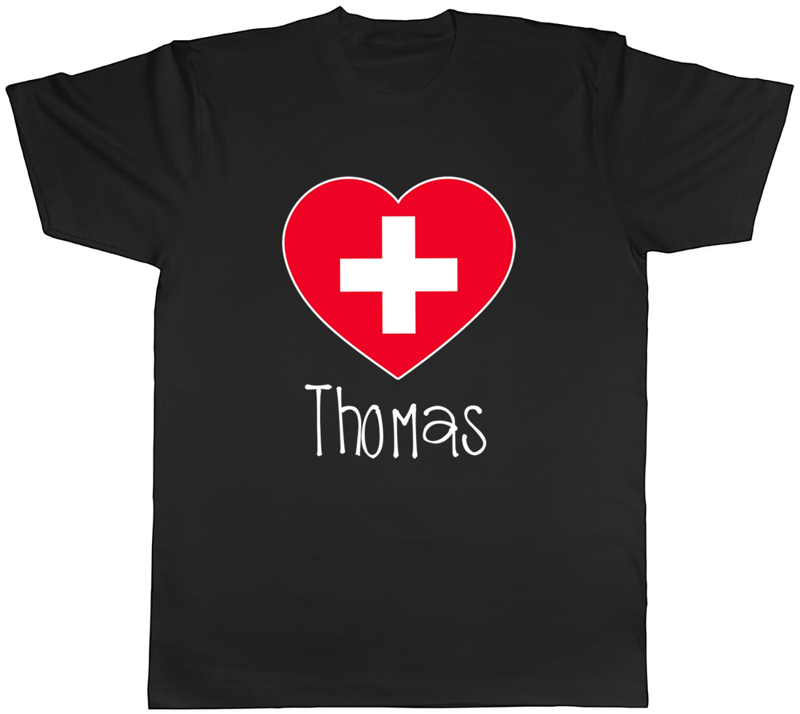 Personalised Love Switzerland Football Supporter Unisexs TShirt Tee Gift Top S