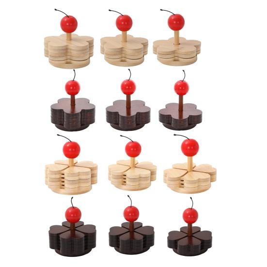 Four-leaf Clover Shape Coaster Heat-Resistant Anti-scalding Placemat Natural Dining Table Mats for Hot Pots