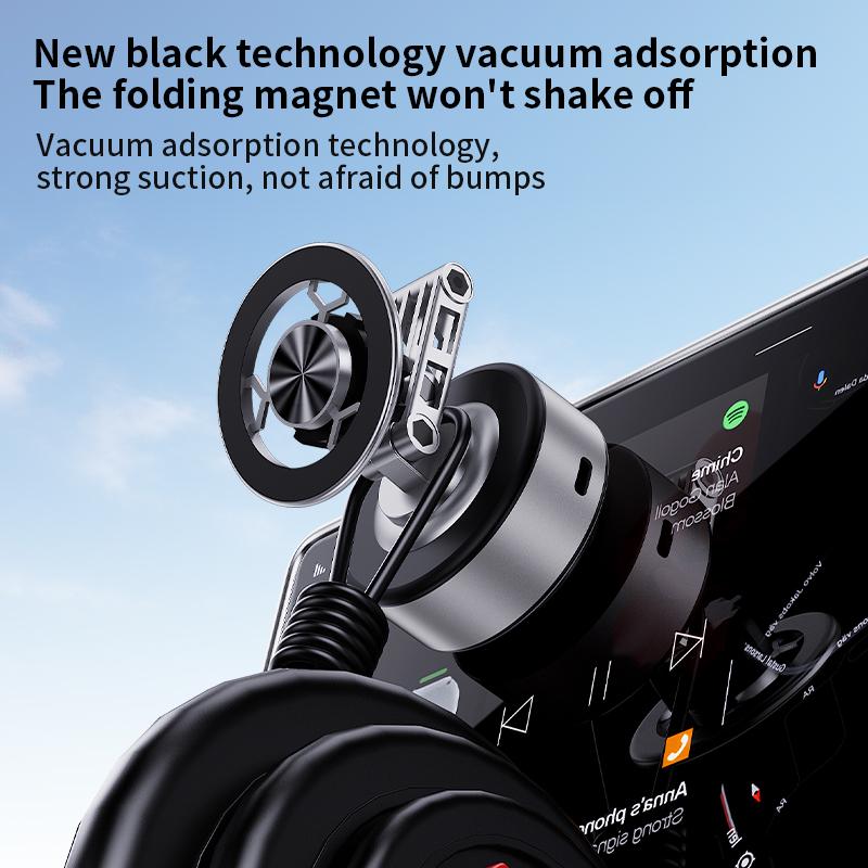 X91 Car Phone Holder Magnetic Vacuum Adsorption Bracket 360 Degree Rotating Desktop Windshield Sucker GPS Stand