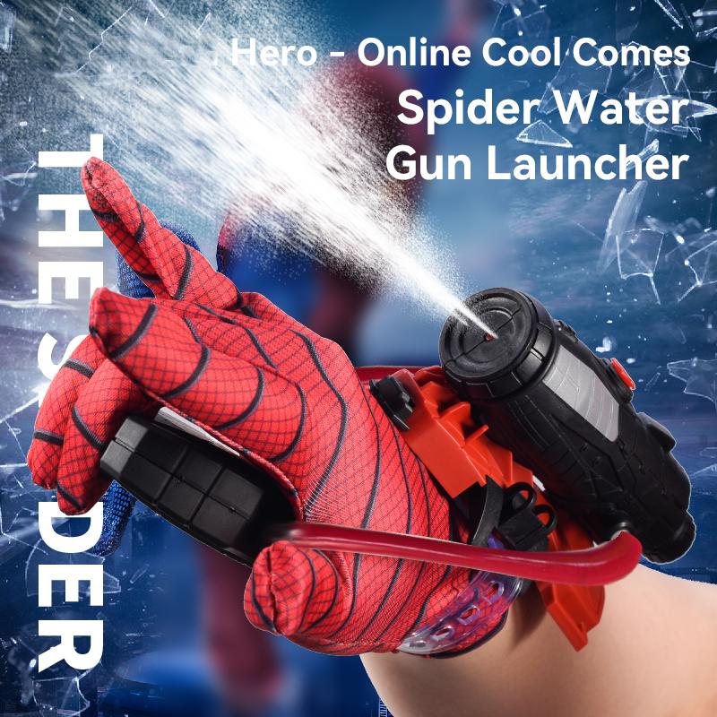 Spider Launcher Water Gun Summer Wrist Shooting Water Toy Plastic with Gloves For Children Cosplay Props Games