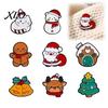 Weihnachtsoutfit Dekor Cartoon Emaille Brosche, Weihnachtsmann Elch Schneemann Baum Abzeichen Pin, Broschen Taschen Schals Kleidung Dekoratives Accessoire für