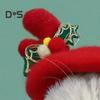 Wool Pet Beret Hat Christmas Red Cat Hat with Bow Antler Accessories Warm Winter Holiday Costume for Daily Dressing Up Photography Outdoor Travel