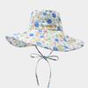 Women's Spring Summer Flower Print Bucket Hat Foldable Sunshade Casual Korean Style Outdoor Sun Hat Cloth Sunhat