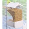 Automatic Bird Feeders Screw On Cage for Indoor Bird Feeders Transparent Visiable Large Capacity Bird Feeding Tool