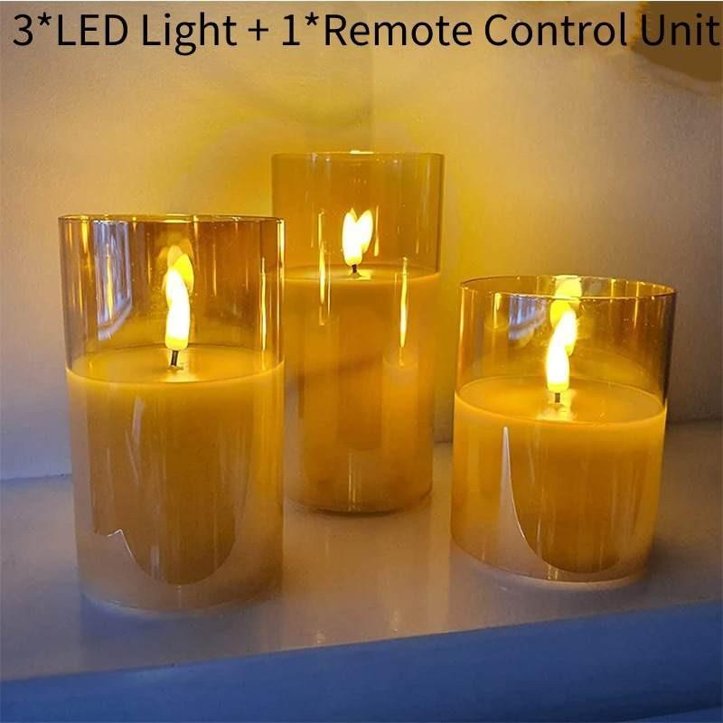 

Candles Remote Flameless Control Flickering Led Lights Beautiful Interesting коричневый