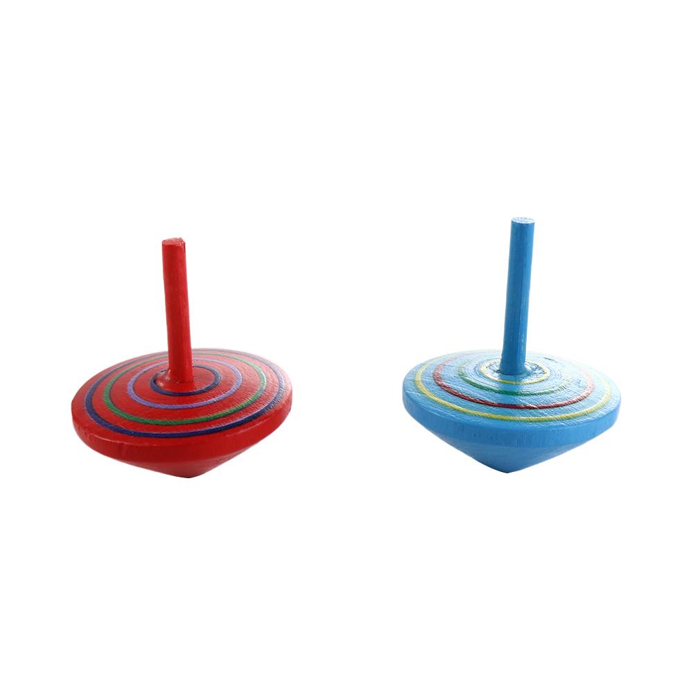 Top Gyro Toys Woode Spinning Top Toy Wooden Rotate Gyro Wooden Gyro Toys Desktop Spinning Top