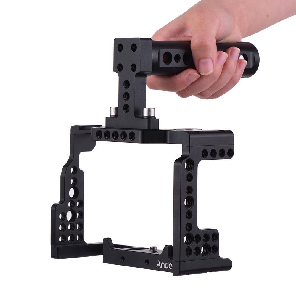 Camera Cage + Top Handle Kit Video Film Movie Making Stabilizer Aluminum Alloy with Cold