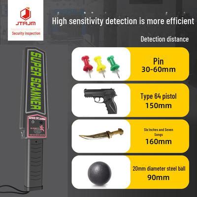 High-Sensitivity Handheld Metal Detector for Knives, Phones, and School Security
