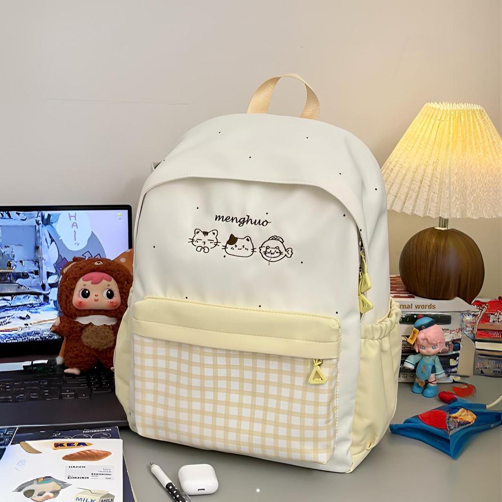 Japanese-Style Cute Backpack for Students: Lightweight, Double-Shoulder Bag for Elementary To High School Girls