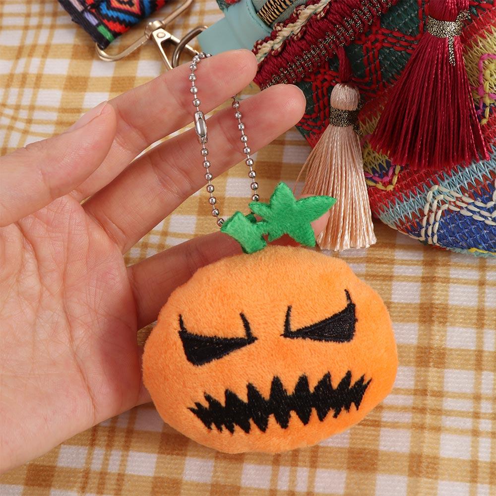 Bag Charm Halloween Bag Pendant Plush Doll Pumpkin Doll Keyring Pumpkin Keychain  Bag Ornaments