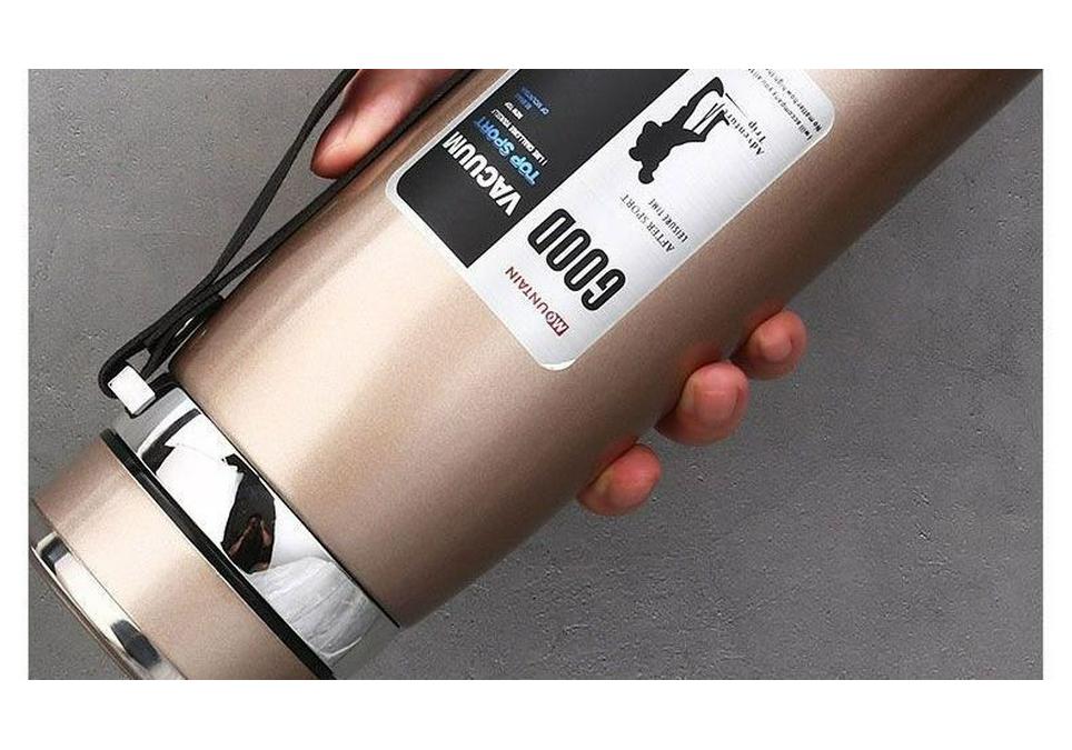 High-Capacity Stainless Steel Tea Brewer - Insulated Cup for Men and Women, Long-Lasting Quality
