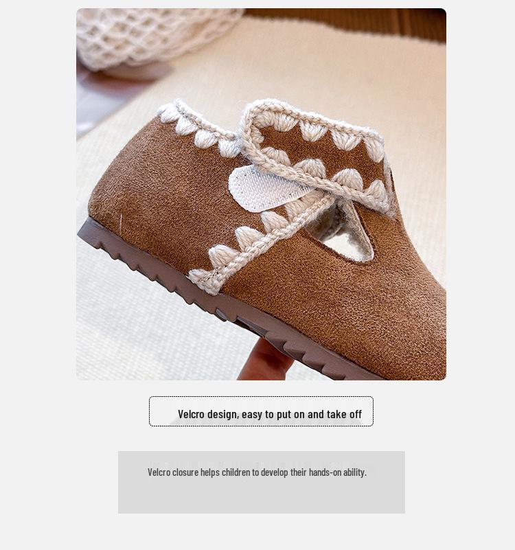 Korean Style Retro Birkenstock Soft Sole Leather Shoes for Girls - Winter 2025 Edition