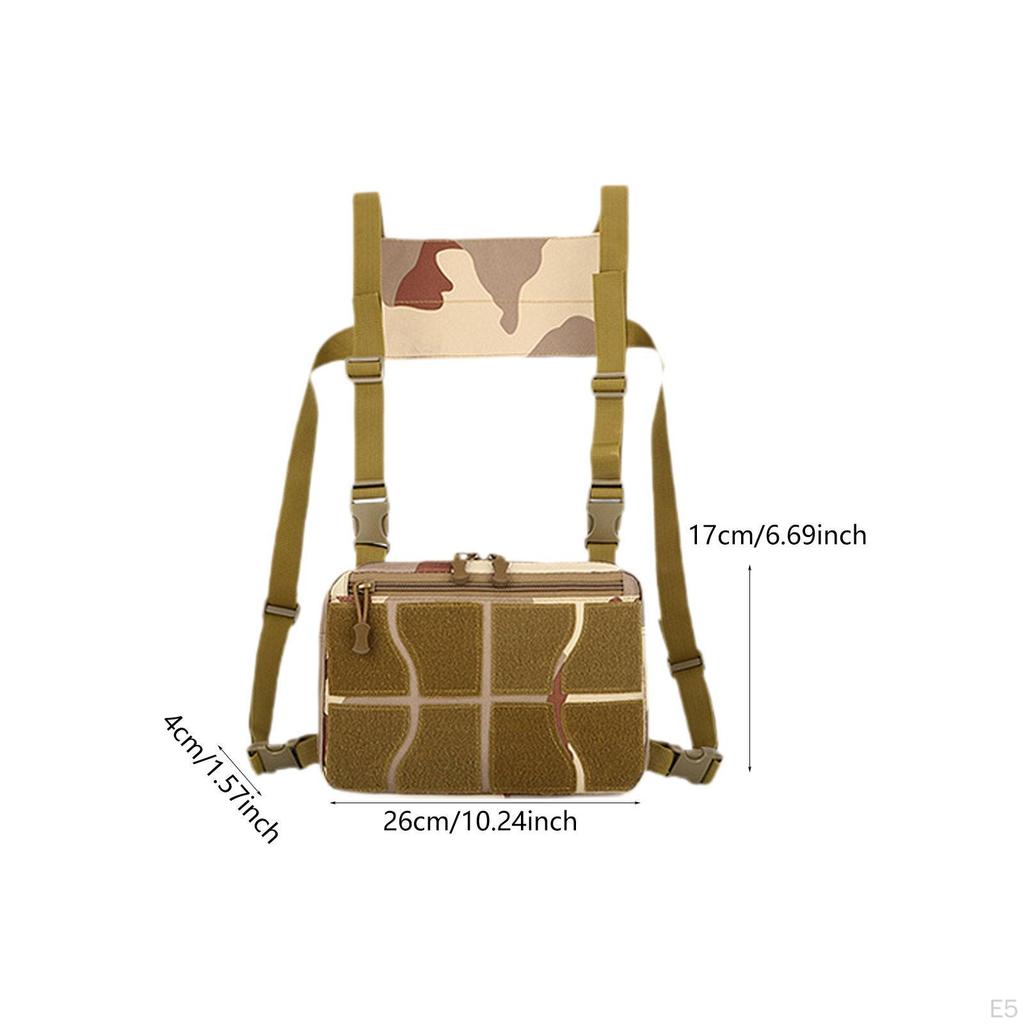 Chest Rig Bag Practical Multifunction Outdoor Pack for Hiking Fishing Travel