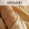Minimalist Boho Gold Arm Cuff Upper Arm Bracelet for Women Adjustable Musical Note Rhinestone Open Bangle Summer Jewelry Gift