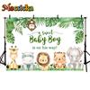 Mocsicka 1st Birthday Party Backdrop Forest Jungle Dinosaur Decoration Baby Portrait Photo Banner Studio Photography Background