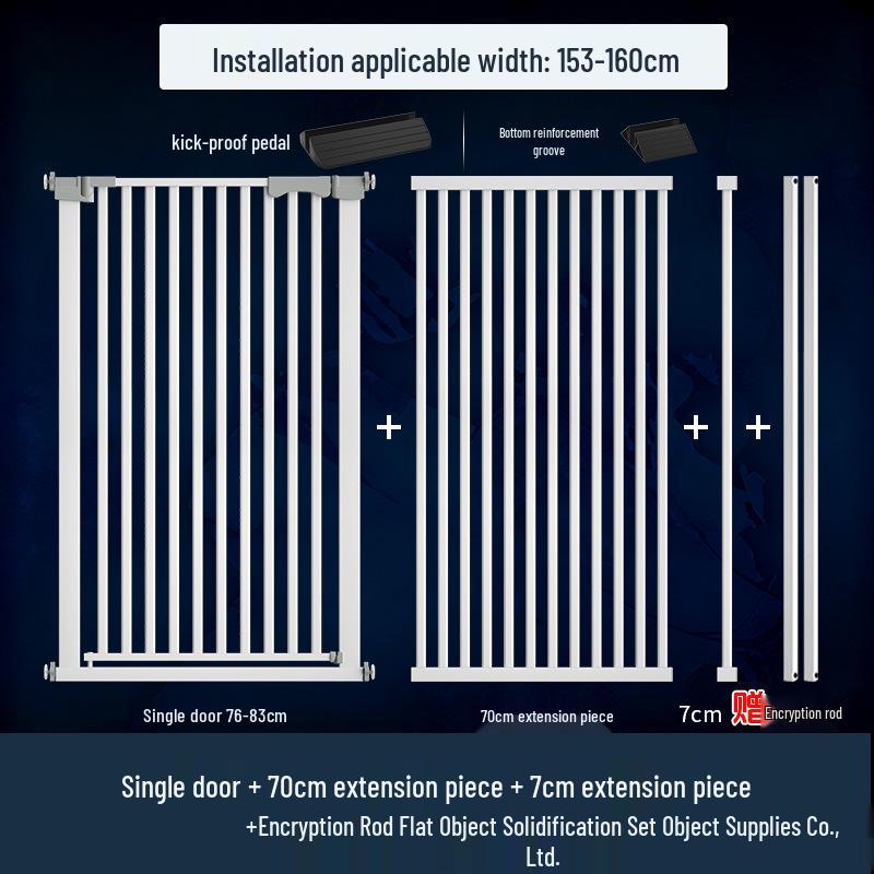 Cat Door Barrier: Auto-Close Pet Gate for Indoor, Balcony, or Stairway - No Drilling Needed