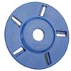 5 Teeth Arc shaped Wood Cutting Disc Woodworking Angle Grinder Carving Polishing Tool(Blue )