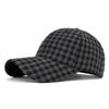 Unisex Autumn/Winter Classic Plaid Baseball Cap - Hard Top Duckbill Sun Hat