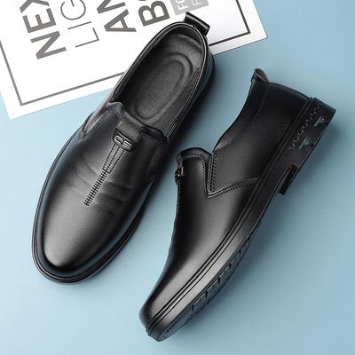 Lederschuhe Herren Frühling Casual Britische Weichsohle Herrenschuhe für Männer mittleren Alters Vaterschuhe 2025