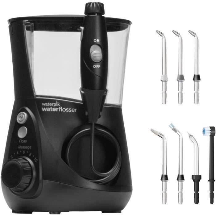 Non Communiqué Noir Hydropulseur Waterpik Wp-662 10 Niveaux Pression 7 Embouts - Image 4