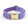 Corduroy Pet Collar & Leash Set with Bow Tie