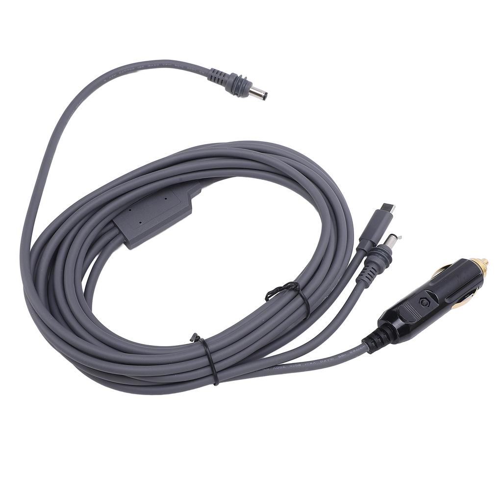 16ft Satellite Cigar Lighter Power Cable 18AWG Waterproofing Satellite Power Cord for RV Car Truck Bus Boat Dish