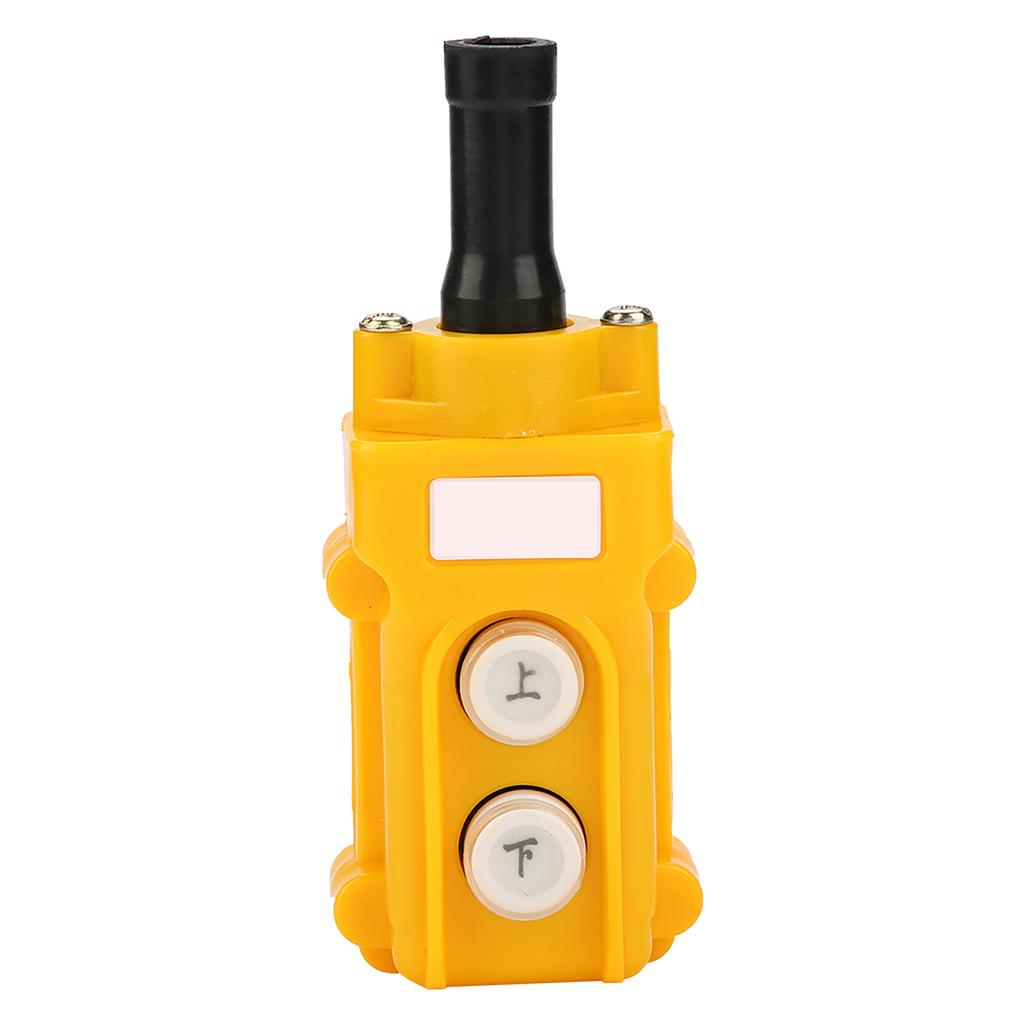 Crane Chain Push Button   Lifting Pendant Against Warehouse for Industrial Warehouse