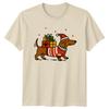 Christmas Dachshund Dog Presents Holiday Unisexs TShirt Unisexs Tee Graphic Top