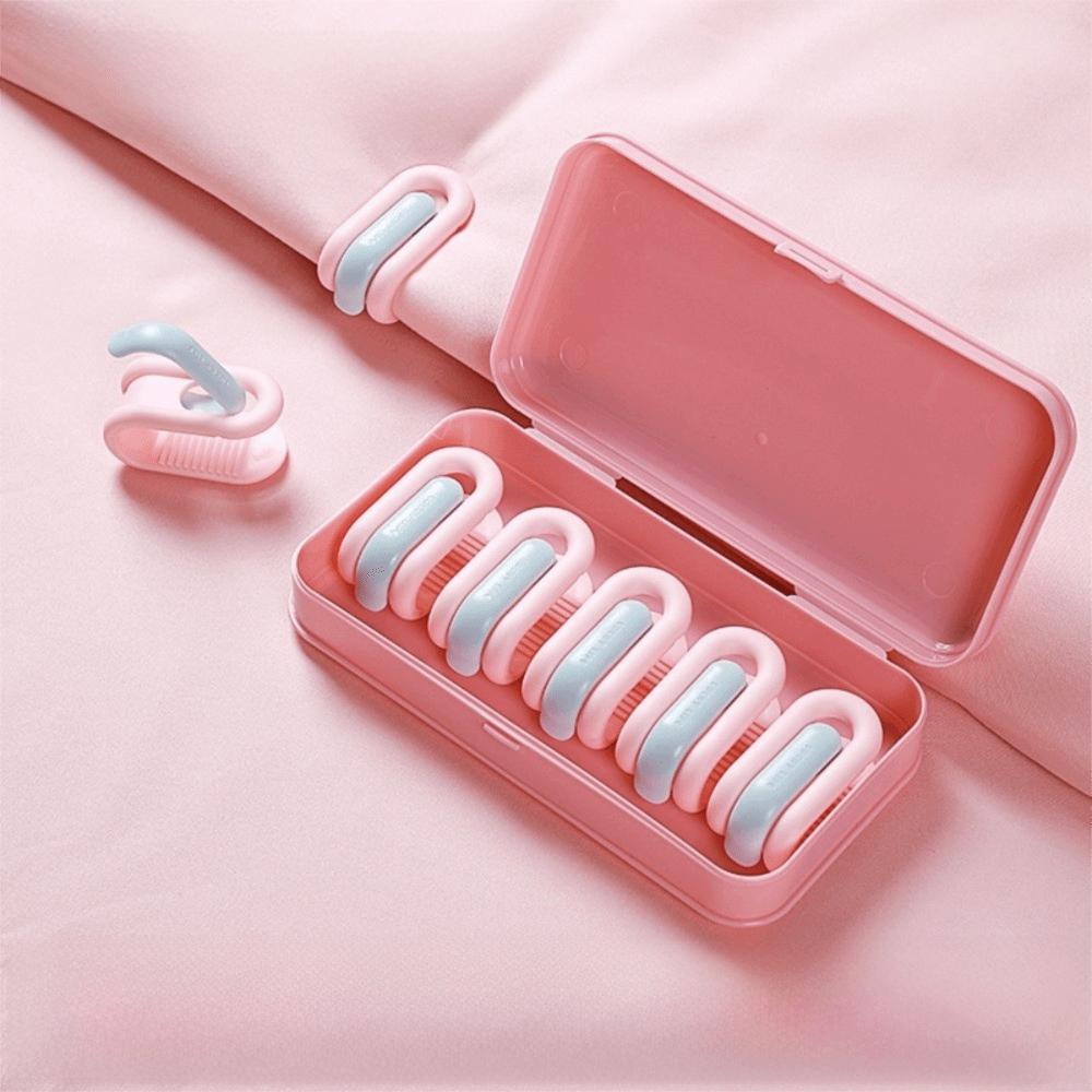 6pcs Easy To Use Non-slip Bed Sheet Holders No Needle Strong Grip Quilt Fixing Clips Bed Sheet Fixing Clip Bedroom