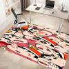 1pc Crayon Shin-chan Print Area Rug - Soft, Washable Non-Slip Indoor Mat, Living Room, Home Office Decorative Rug,Office Decorative