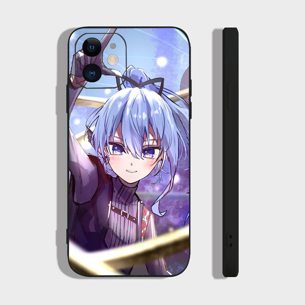 

Suichan Hoshimachi Suisei Animation H-Hololive Phone Case For IPhone 17 Air 16 15 14 13 Pro Max 11 12 Black Silicone Cover IPHONE 14