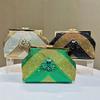 2025 High end Elegant Full Diamond Women Evening Clutch Bag Luxury Rhinestone Sunflower Handbag Wedding Bride Shoulder Bag