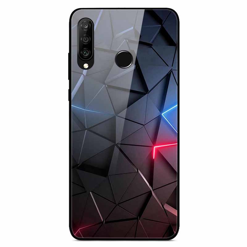 For Huawei P30 Lite Cases P30Pro P20pro P20Lite Luxury Tempered Glass Hard Back Cases for Huawei P20 Pro P30Pro Fundas Capa P20