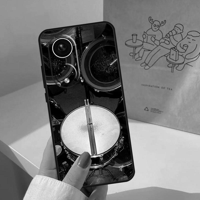 Musical Instrument Drum For Honor Magic 8 5 6 7 Pro Case For Honor 400 200 Lite 50 70 90 X8c X8b X9a X9b X9c X9d Win