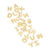 30pcs Stainless Steel Gold Color A-Z 26 Letter Pendant Alphabet Charms Pendant for DIY Jewelry Making Earrings Bracelet Necklace