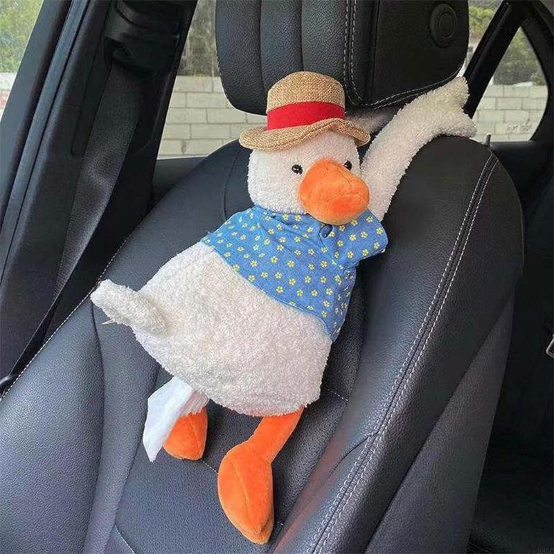 28GC Car Headrest Tissue Box Car Interior Accessories Duck Animal Pattern Paper Case