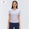 Summer Shirt Women's Quick-drying Breathable Yoga Clothes Short-sleeved Crew Neck Casual Running Sports Fitness Top Women
