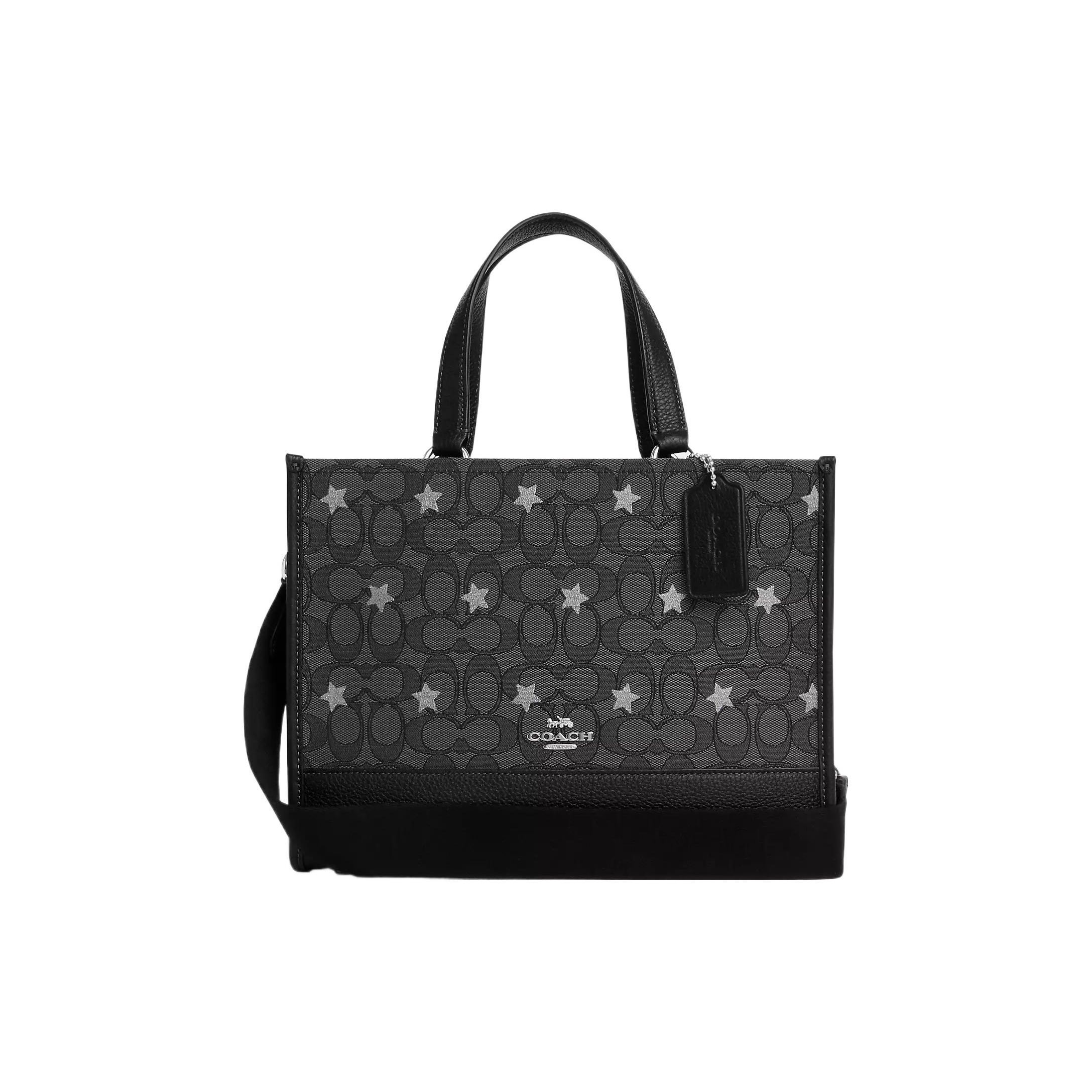 

Coach Dempsey 29 Star Print Classic Monogram Pebble Leather Tote Bag Women tote Gray CO977-SVWFV Basic Set (Bag+Dust Bag)