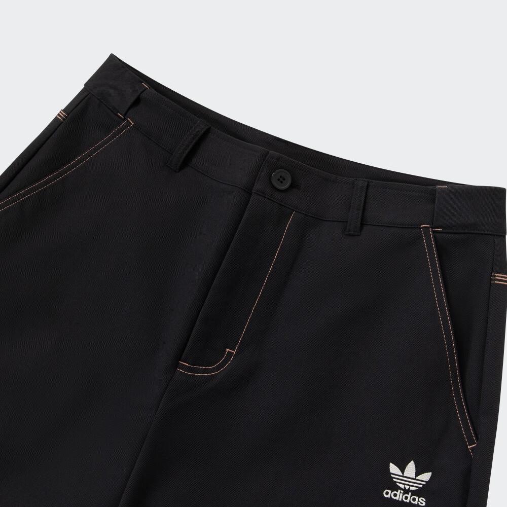 adidas Originals Three Stripe Logo Loose Knit Sports Pants Men Pants Black IY5376